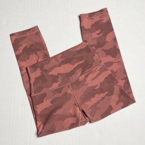 Lululemon Align High Rise Crop 21” Camo Brier Rose leggings